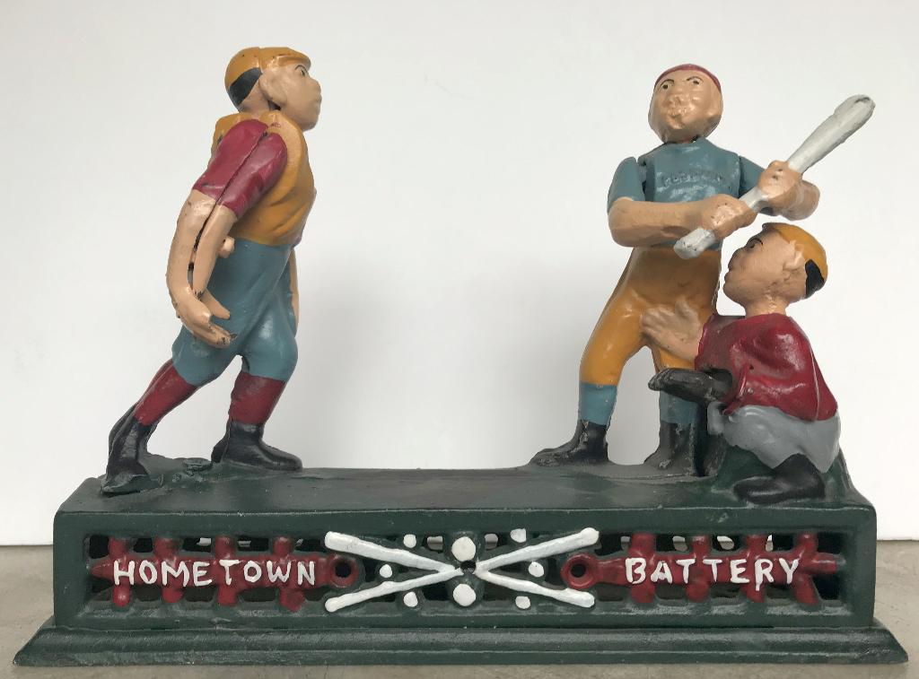 Cast iron hometown battery bank ( 1950), Antiek en Kunst, Ophalen of Verzenden