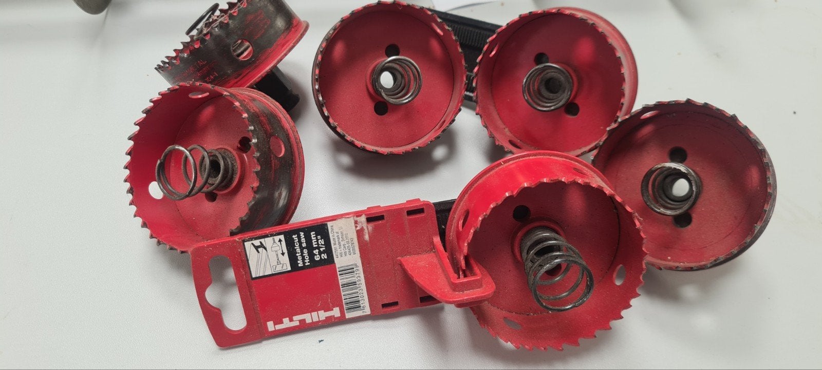 zes 100% scherpe Hilti gatenzagen 64 mm voor metaal., Ophalen of Verzenden, Nieuw