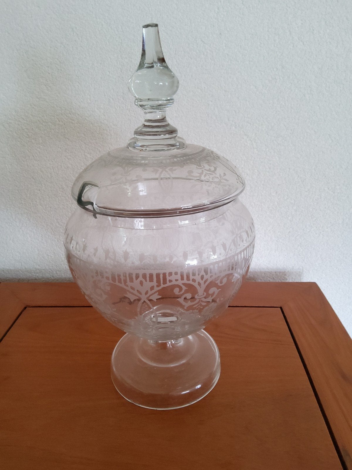 Glazen bowl pot, Ophalen of Verzenden, Zo goed als nieuw