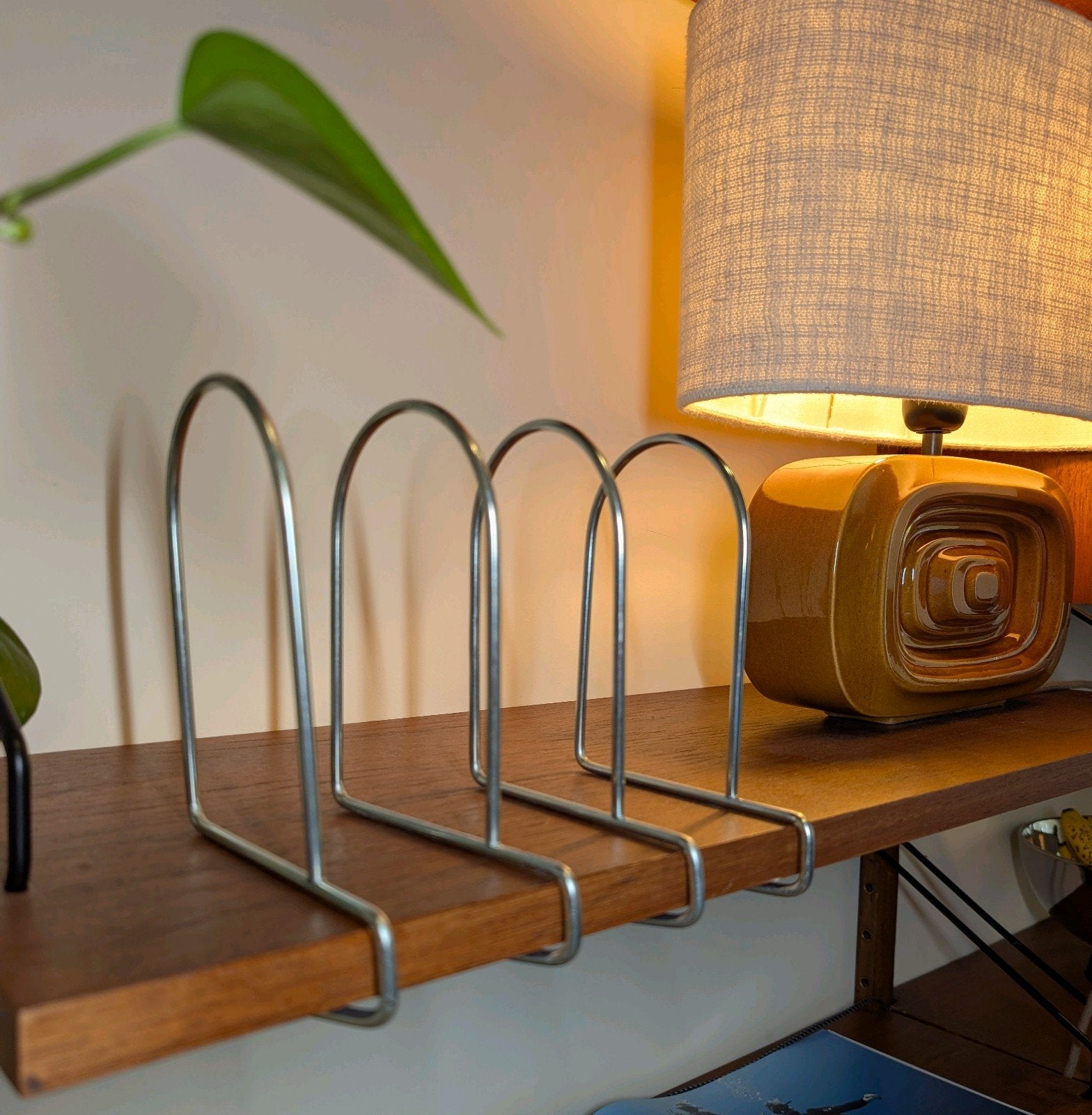 4 vintage IKEA FLIT ijzeren boekensteunen, Ophalen of Verzenden