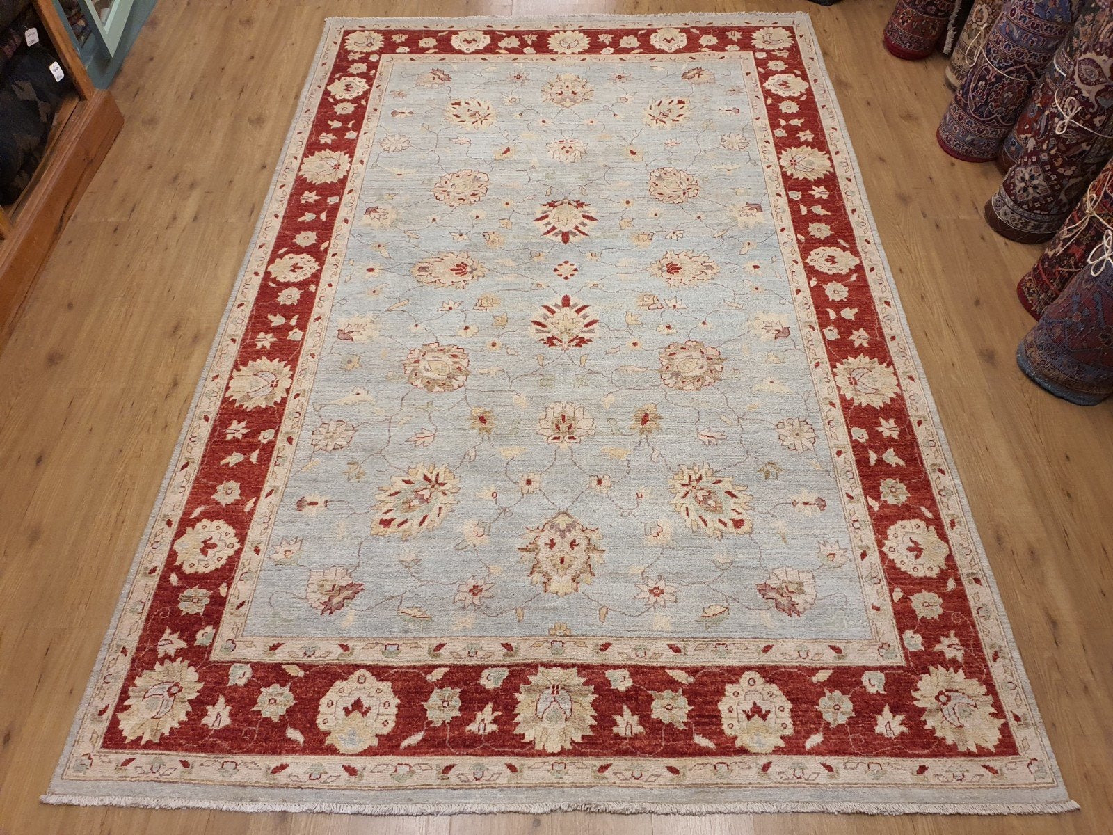 Nieuw handgeknoopt oosters tapijt ziegler 301x196, Info@SlatsAntiek.nl, Perzisch, 150 tot 200 cm, Ophalen of Verzenden