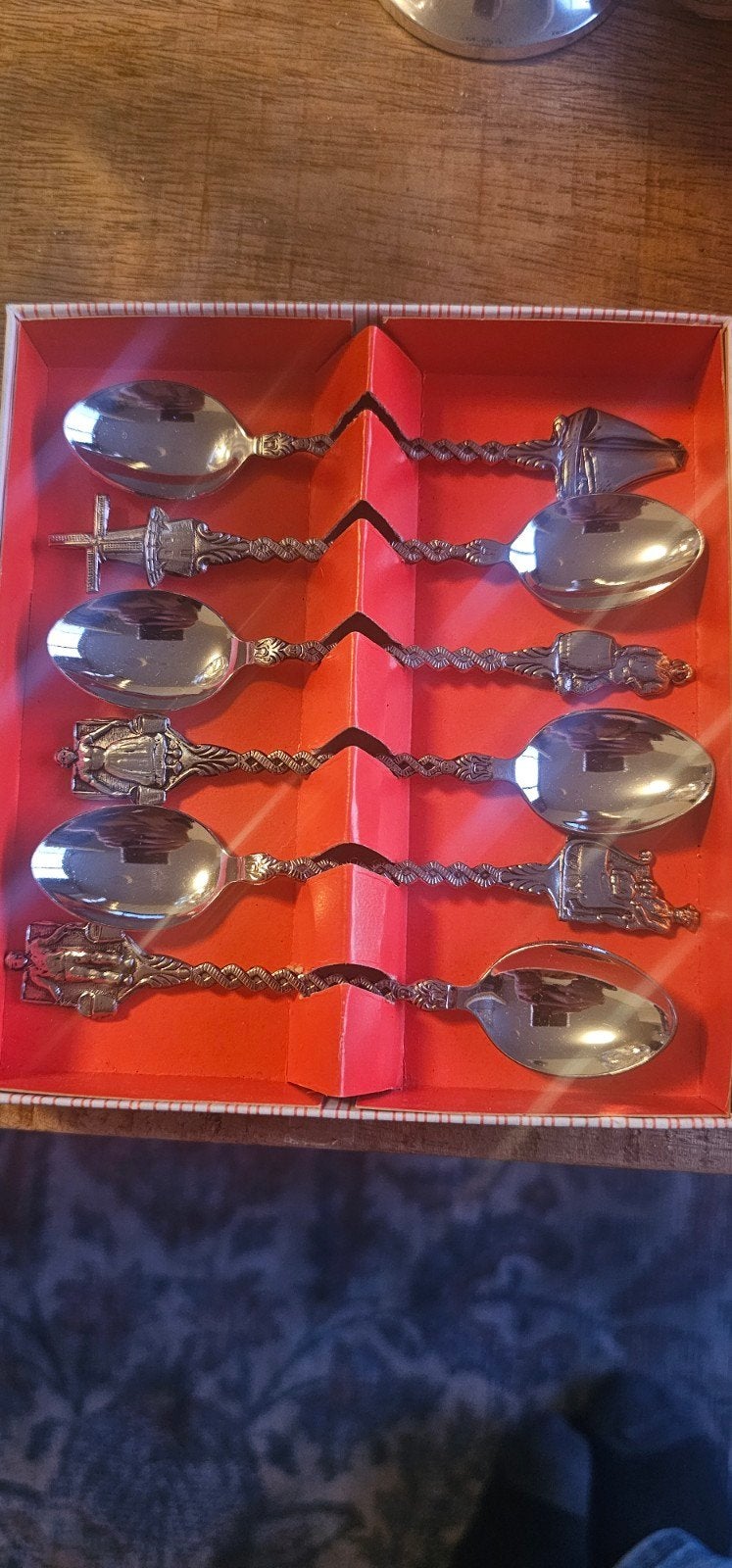 Set van 6 verzilverde theelepels, Made in Holland, Ophalen of Verzenden