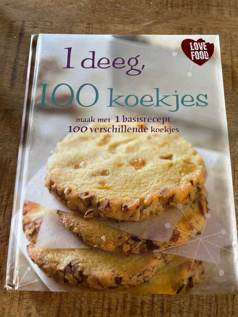 1 deeg, 100 koekjes kookboek, Ophalen of Verzenden, Gelezen, Taart, Gebak en Desserts