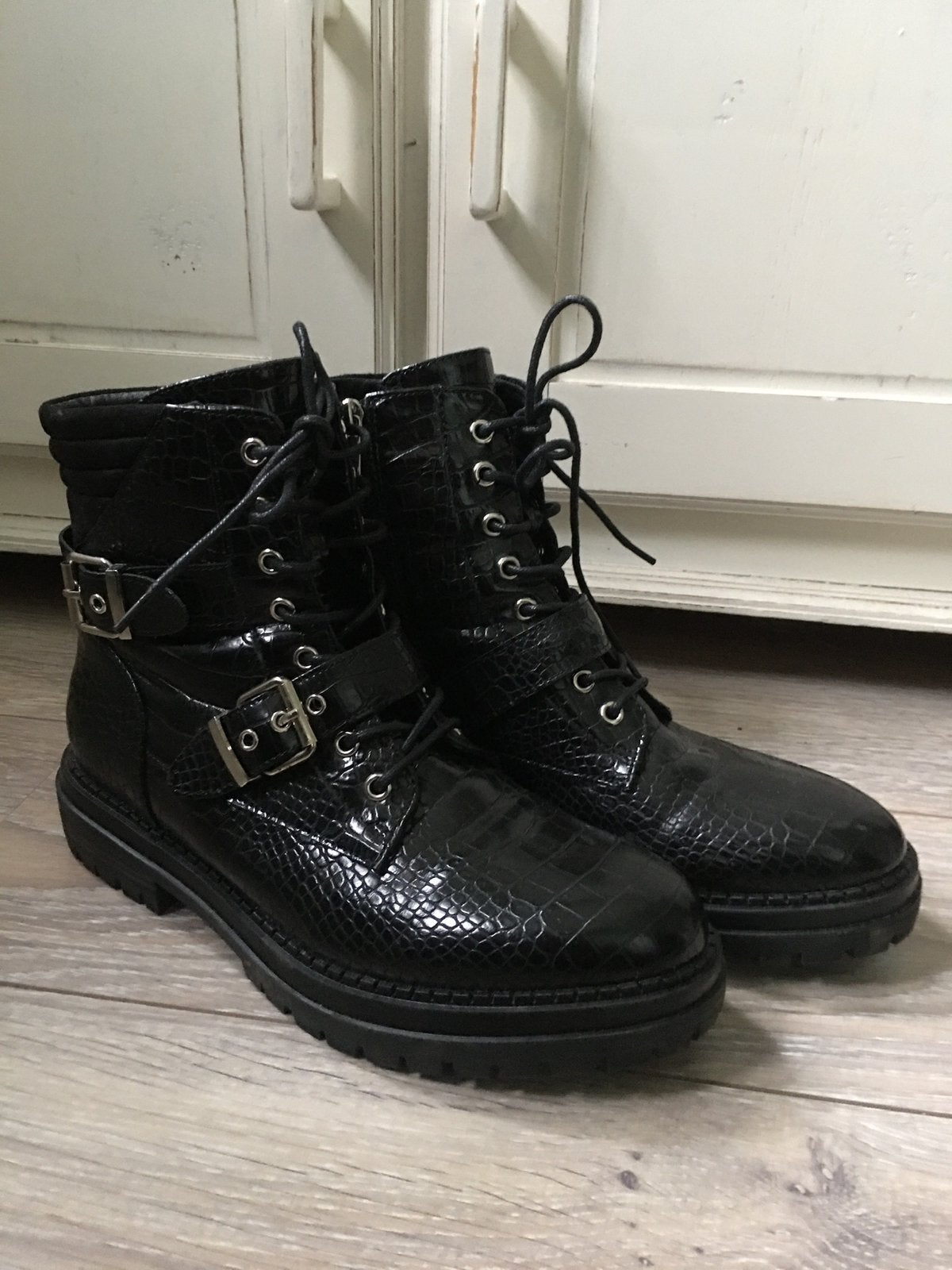 Dames boots/enkellaarsen maat 43, Ophalen of Verzenden, Zo goed als nieuw, Zwart