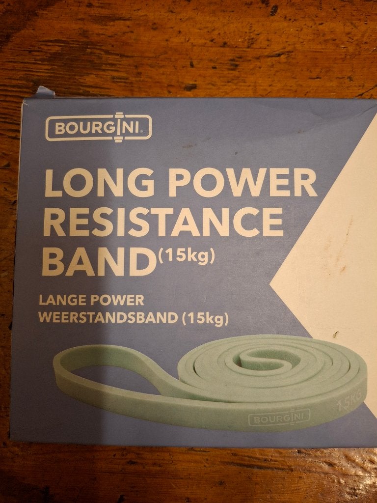 Long power resistent band  bourgini nieuw, Sport en Fitness, Fitnessmaterialen, Ophalen of Verzenden, Nieuw, Weerstandband