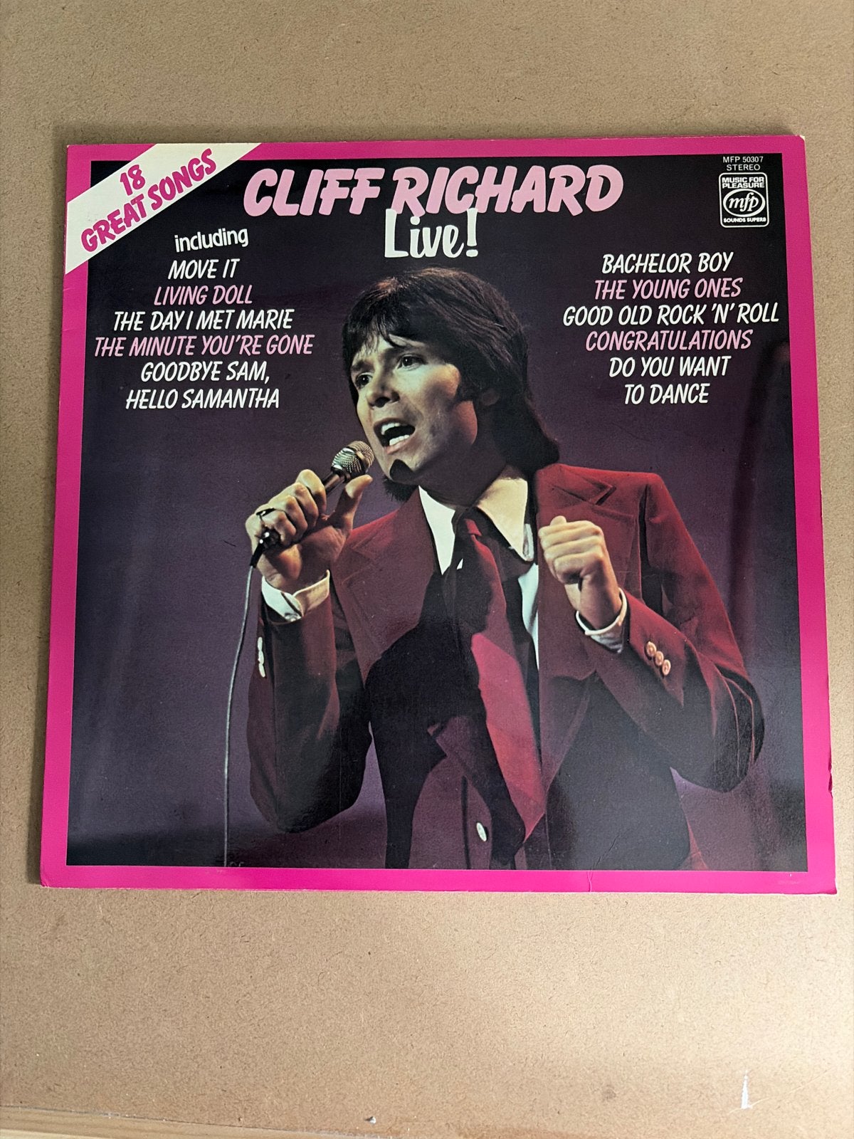 Cliff Richard Live! LP - Pop Vinyl, Ophalen of Verzenden, 1970 - 1979, Gebruikt, 12 inch