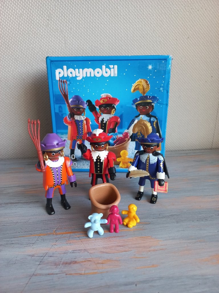 Playmobil 5040 - 3st. Pakjes-Pieten met Cadeautjes en doos, Kinderen en Baby's, Complete set, Zo goed als nieuw, Figuren, Family fun