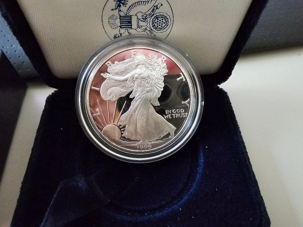 American EAGLE 1 OUNCE 1999, Ophalen of Verzenden, Noord-Amerika, Losse munt, Zilver