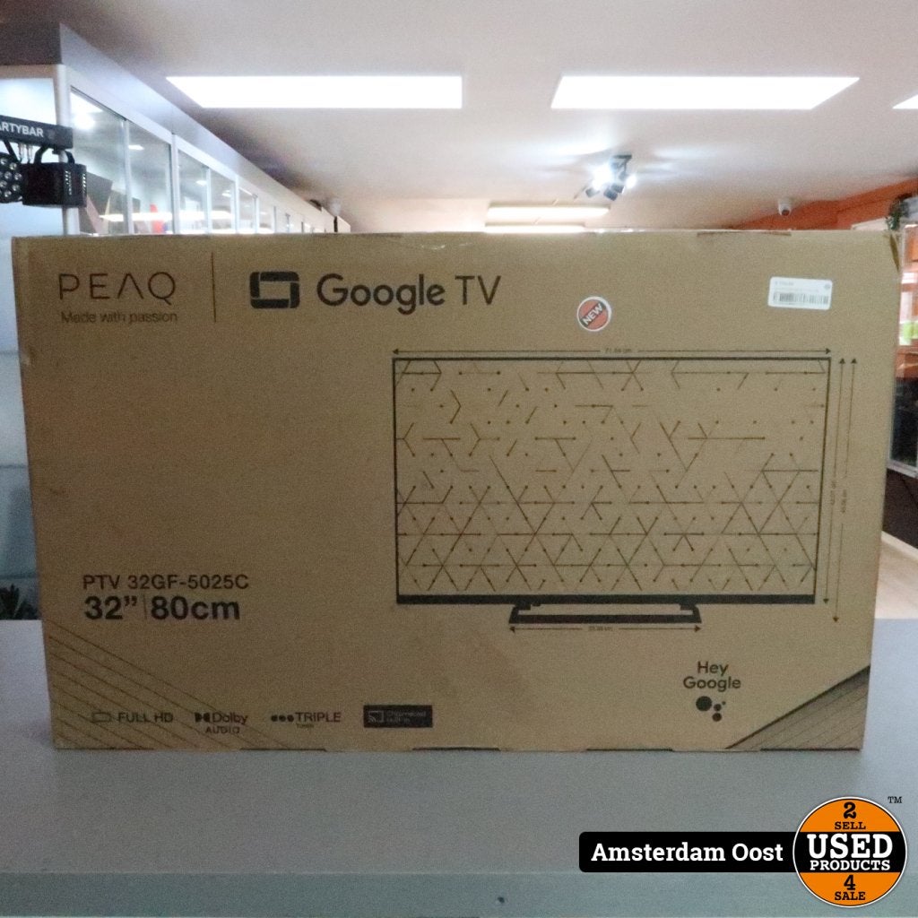 Peaq PTV 32GF-5025C 32-inch FHD Smart TV | Nieuw in Doos, Flex Ltd., Nieuw, https://flex.com/contact-us, Nobelstraat 10, 5807 GA Oostrum LB, Limburg, Nederland