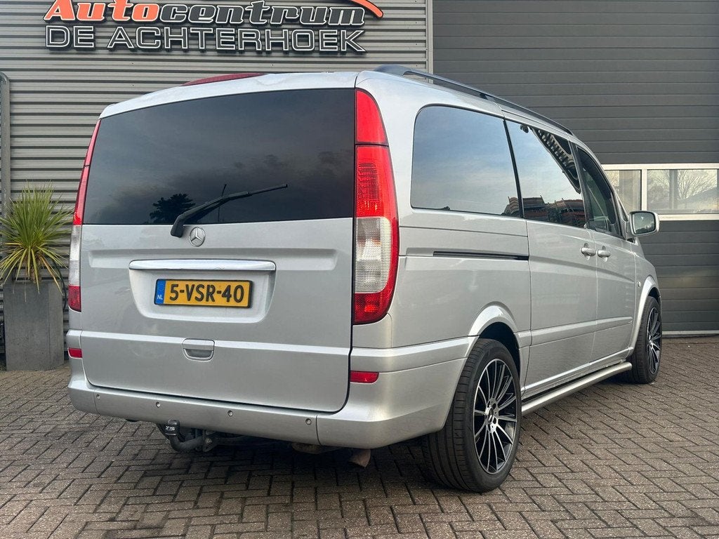 Mercedes-Benz Vito 122 CDI Lang DC Luxe Leer*Dubbele schuifd, Auto's, Euro 5, Achterwielaandrijving, Gebruikt, Zwart