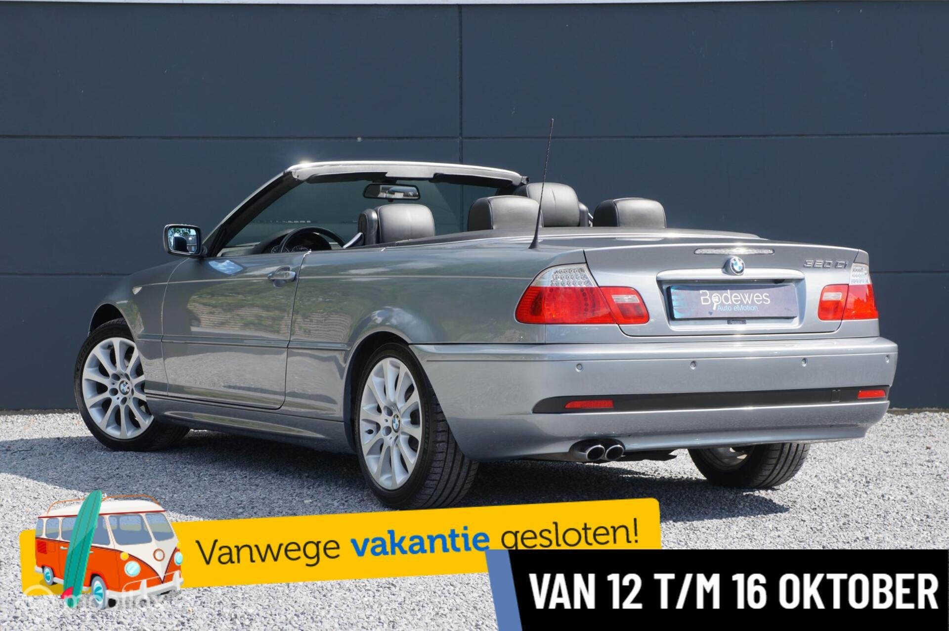 BMW 3-serie Cabrio 320Ci Aut. Special Executive Org NL Mooi, Achterwielaandrijving, Gebruikt, Zwart, Cabriolet