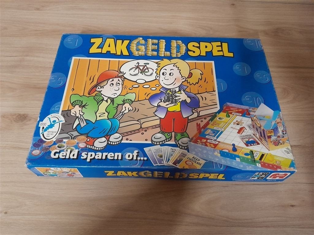 zakgeldspel leerzaam spel [s1171], Hobby en Vrije tijd, Gezelschapsspellen | Bordspellen, Verzenden, Zo goed als nieuw