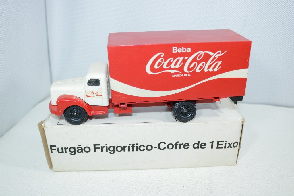 Tekno Minibrindes Scania Vabis 1:50 Coca Cola Made in Brazil, Ophalen of Verzenden, Zo goed als nieuw, Bus of Vrachtwagen, Tekno