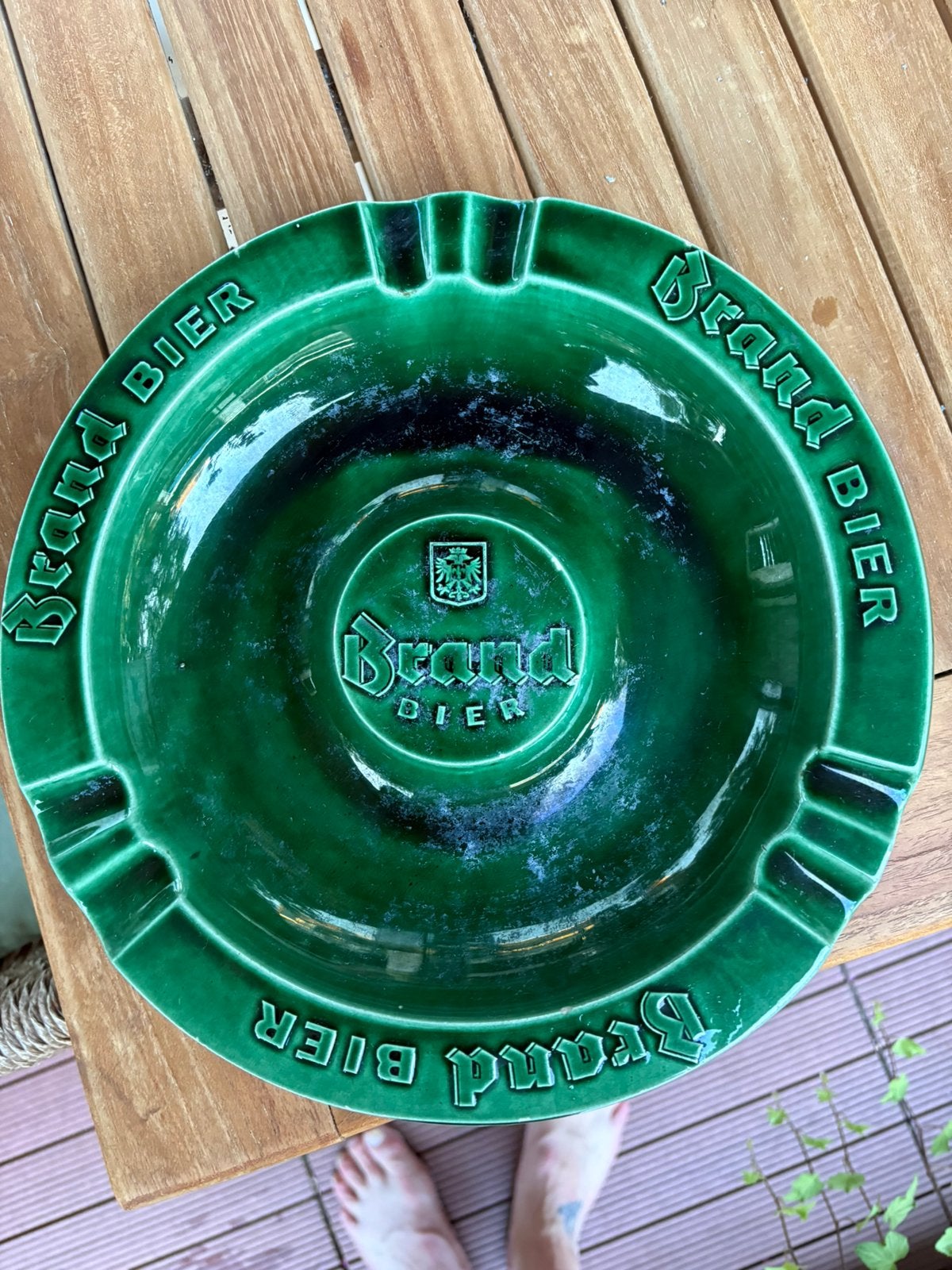 Originele Brand bier asbak, Ophalen