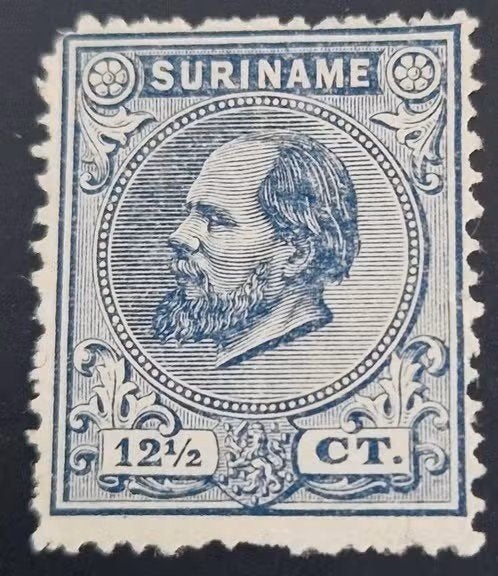 Suriname 1873-1888 - nvph 7 - Koning Willem III, Ophalen of Verzenden, Postfris