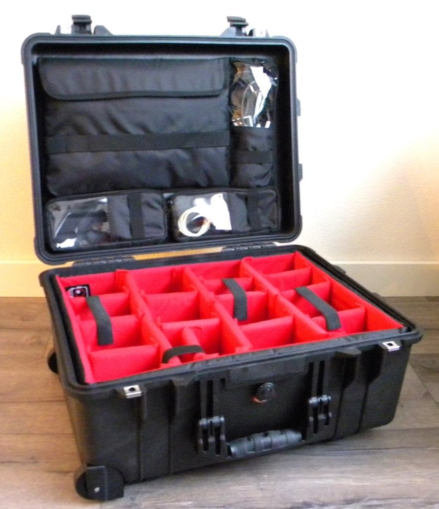 Peli Case 1560 met trolley, Red Dividers & LPT Lid Organizer, Ophalen of Verzenden, Nieuw, Overige typen, Overige merken