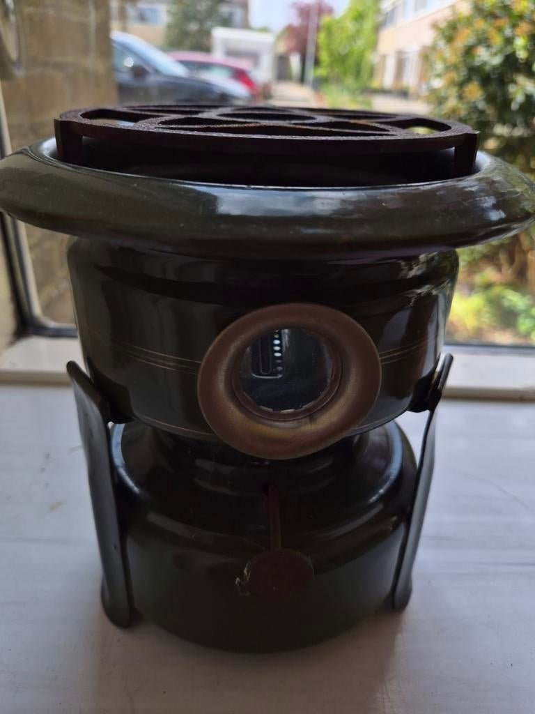Vintage Petroleumstel - Groen, Compact en Functioneel, Antiek en Kunst, Antiek | Emaille, Ophalen of Verzenden