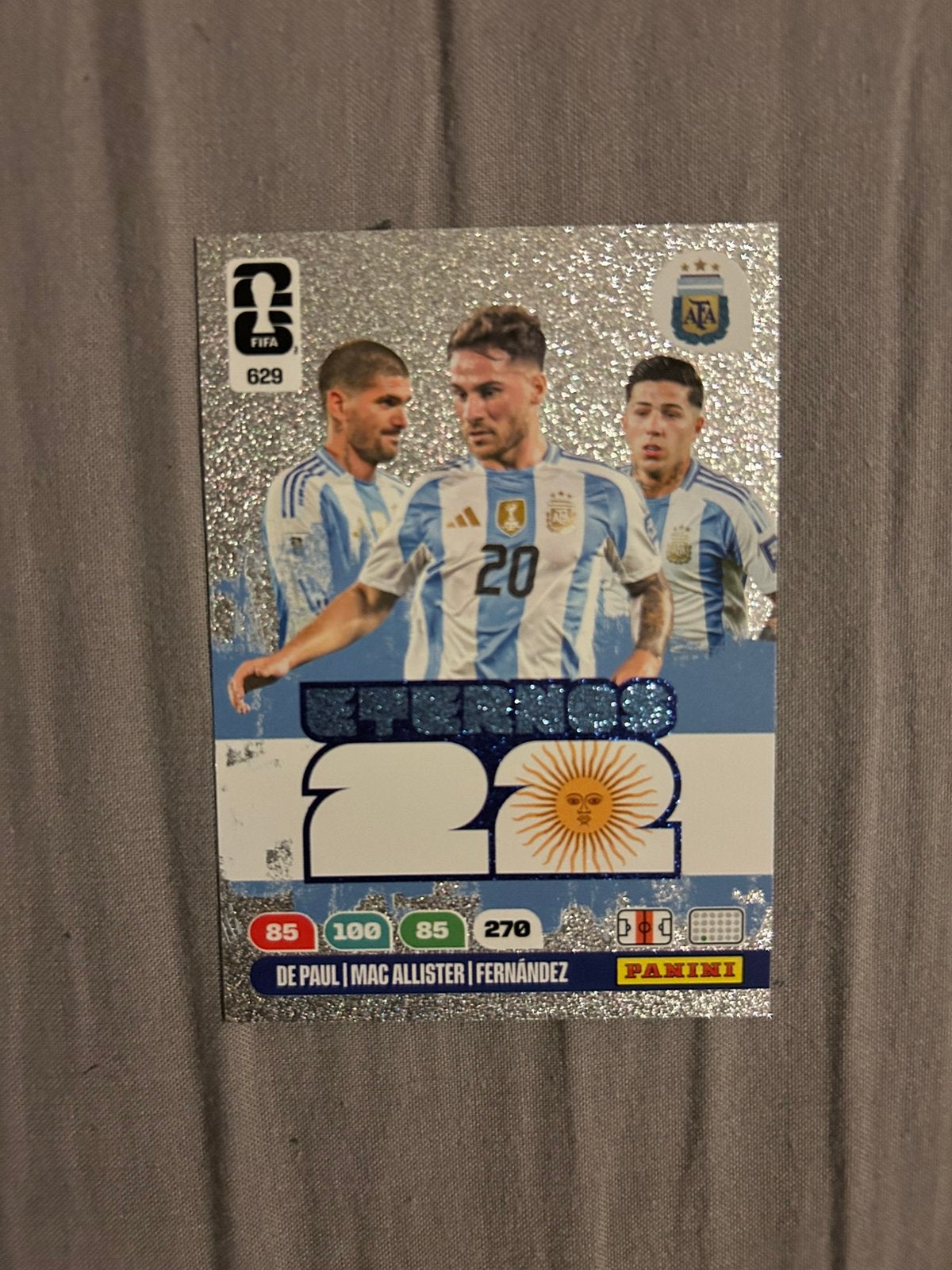 Eternos 629 FIFA Adrenalyn XL Panini voetbal kaartje, Ophalen of Verzenden, Zo goed als nieuw, Buitenlandse clubs, Poster, Plaatje of Sticker