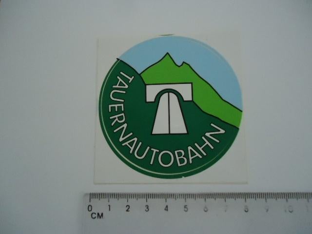 sticker oud Tauern Autobahn auto truck transport reizen, Verzamelen, Stickers, Zo goed als nieuw, Bedrijf of Vereniging, Verzenden
