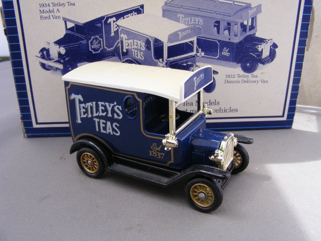 Ford model t van, lledo promotional tetley tea, Verzenden, Zo goed als nieuw, Auto