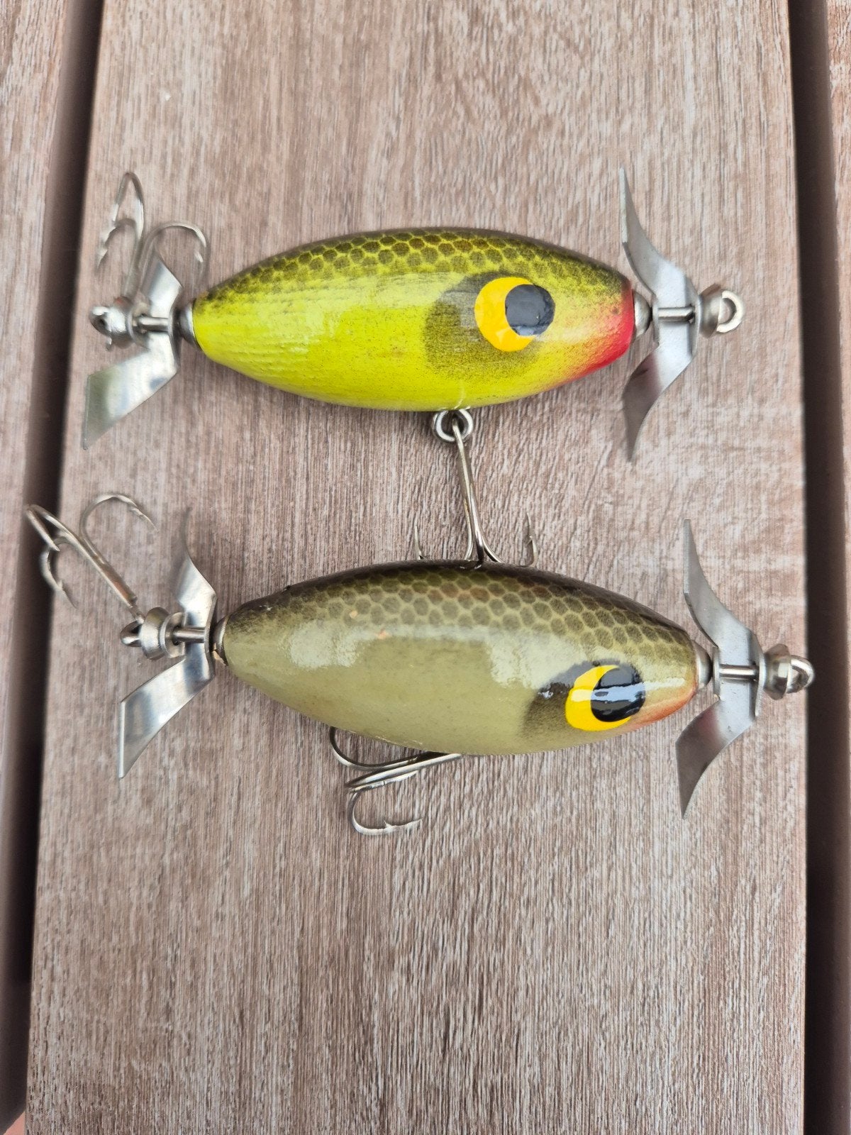 2 vintage plugjes, Watersport en Boten, Hengelsport | Roofvissen, Ophalen of Verzenden, Nieuw, Haak