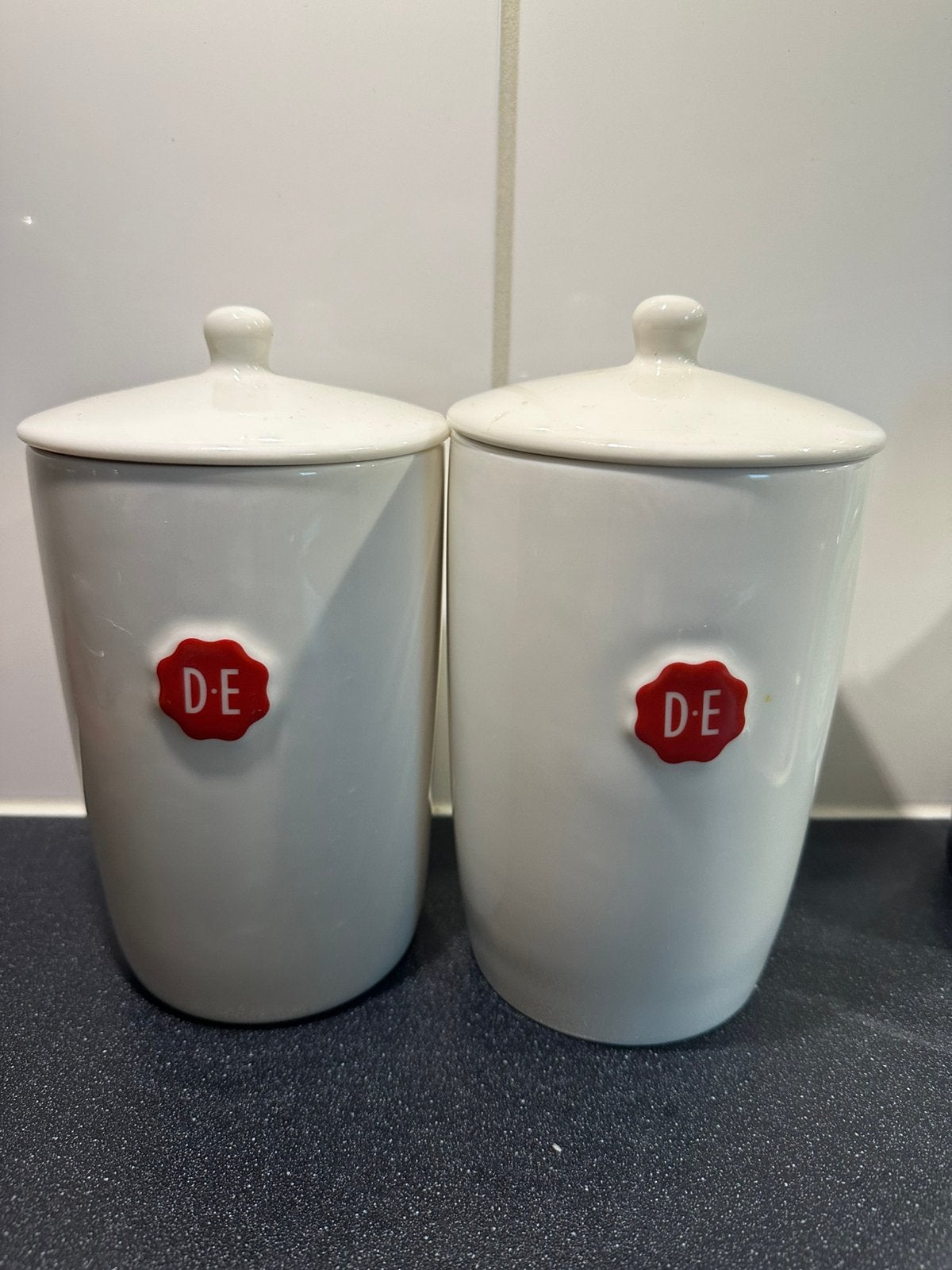 Voorraadpotten douwe egberts, Ophalen of Verzenden, Zo goed als nieuw, Overige materialen, Pot, Bus of Blik