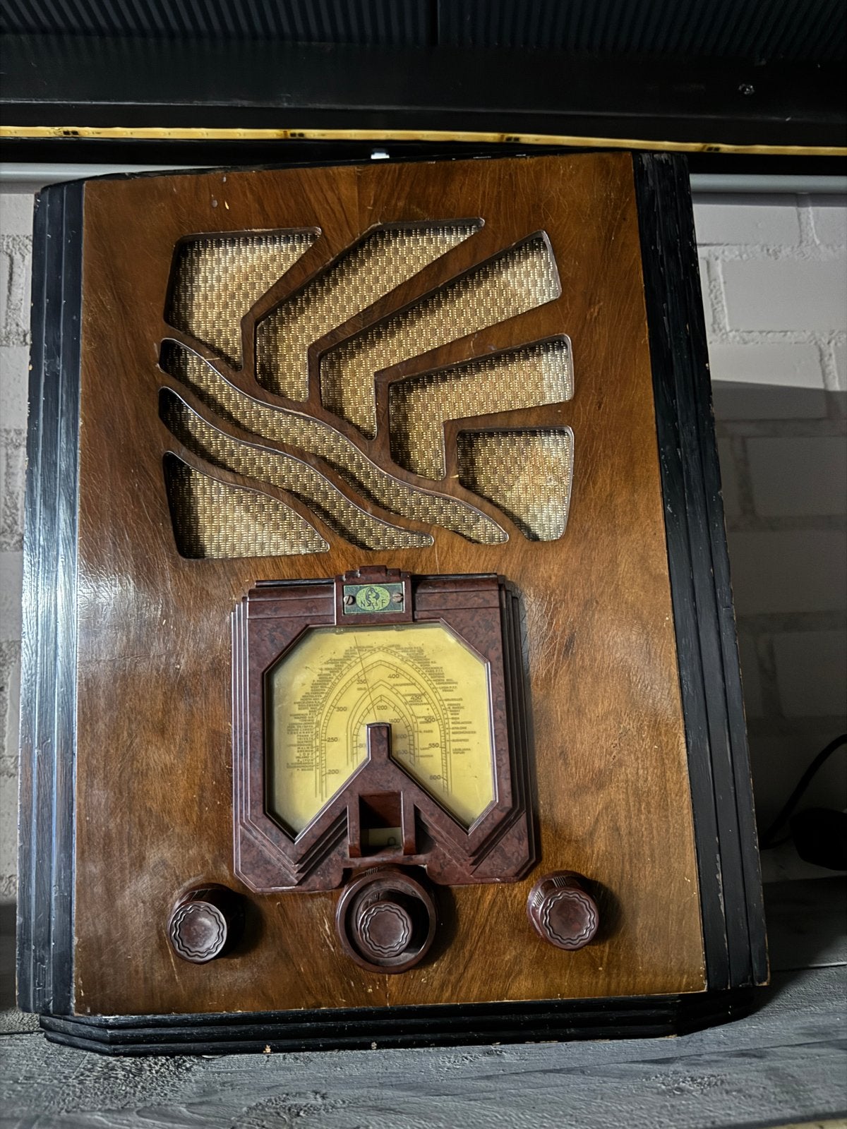NSF H48A buizenradio (1934) - Volledig werkend, Ophalen, N, N, Radio