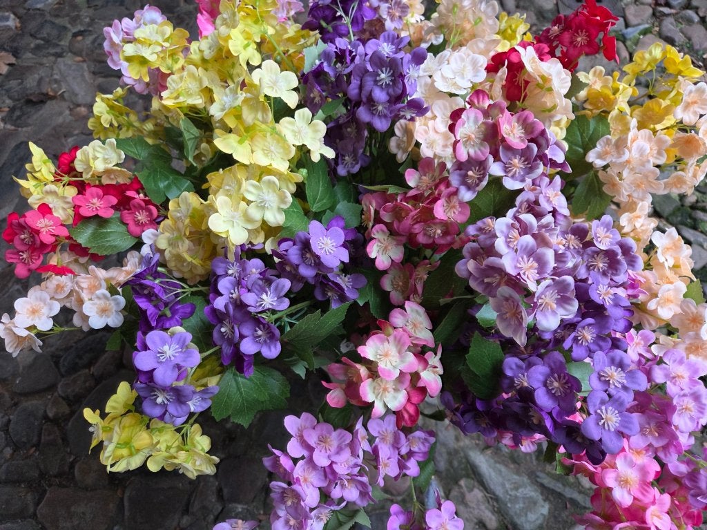 VROLIJKE BLOEMETJES TAK - 7 KLEUREN, Ophalen of Verzenden, Nieuw