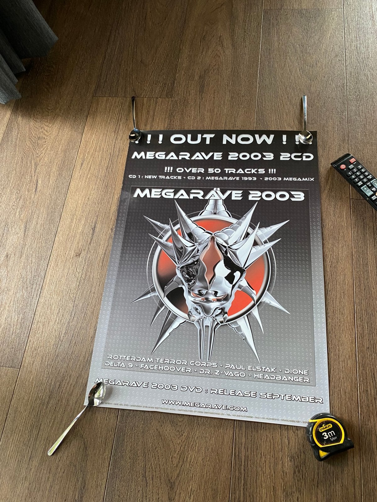 Megarave poster ( hardcore ), Ophalen of Verzenden, Nieuw, A1 t/m A3, Muziek