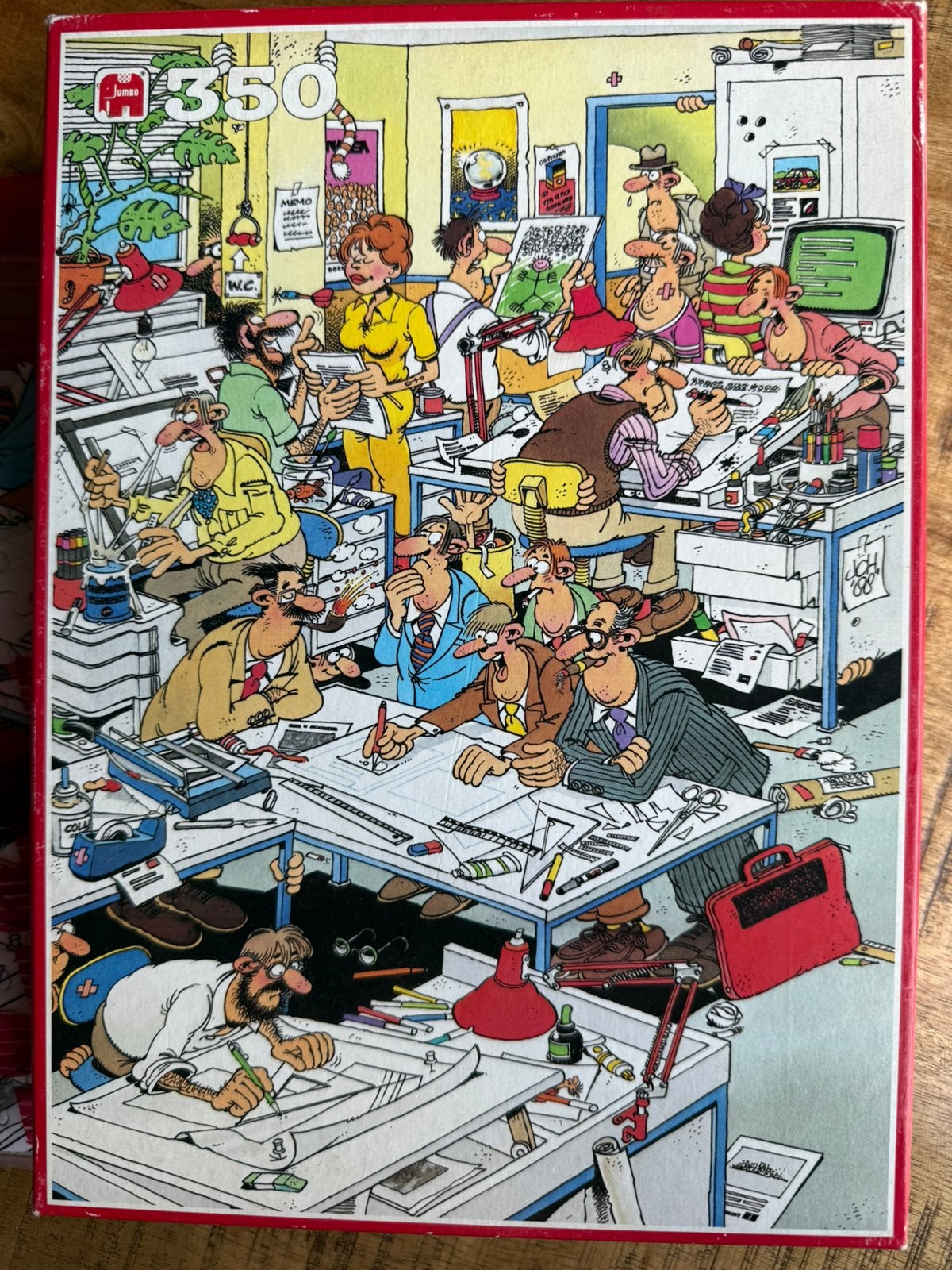 JVH 350 stukjes Het reclameburo, Hobby en Vrije tijd, Denksport en Puzzels, Ophalen of Verzenden, Minder dan 500 stukjes, Zo goed als nieuw