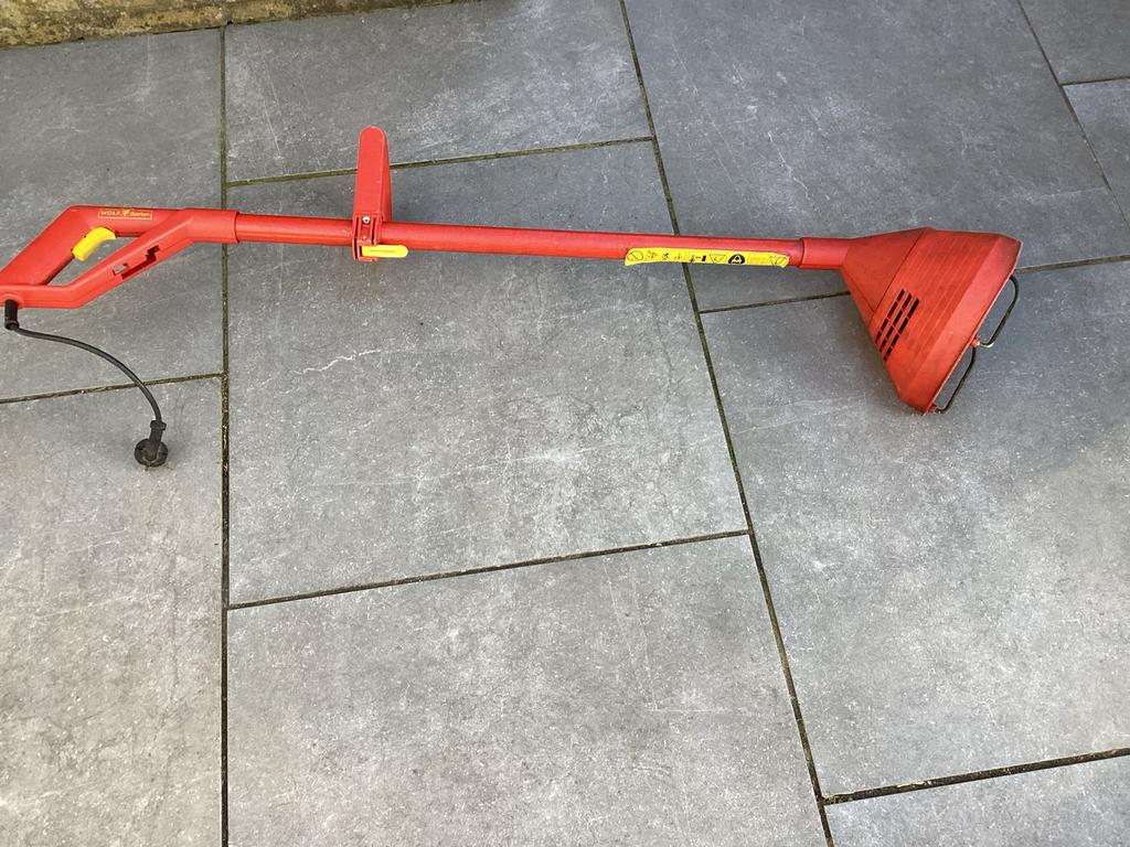 Wolf Garten elektrische grastrimmer - Rood, Ophalen, Gebruikt, 30 tot 50 cm, Elektrisch