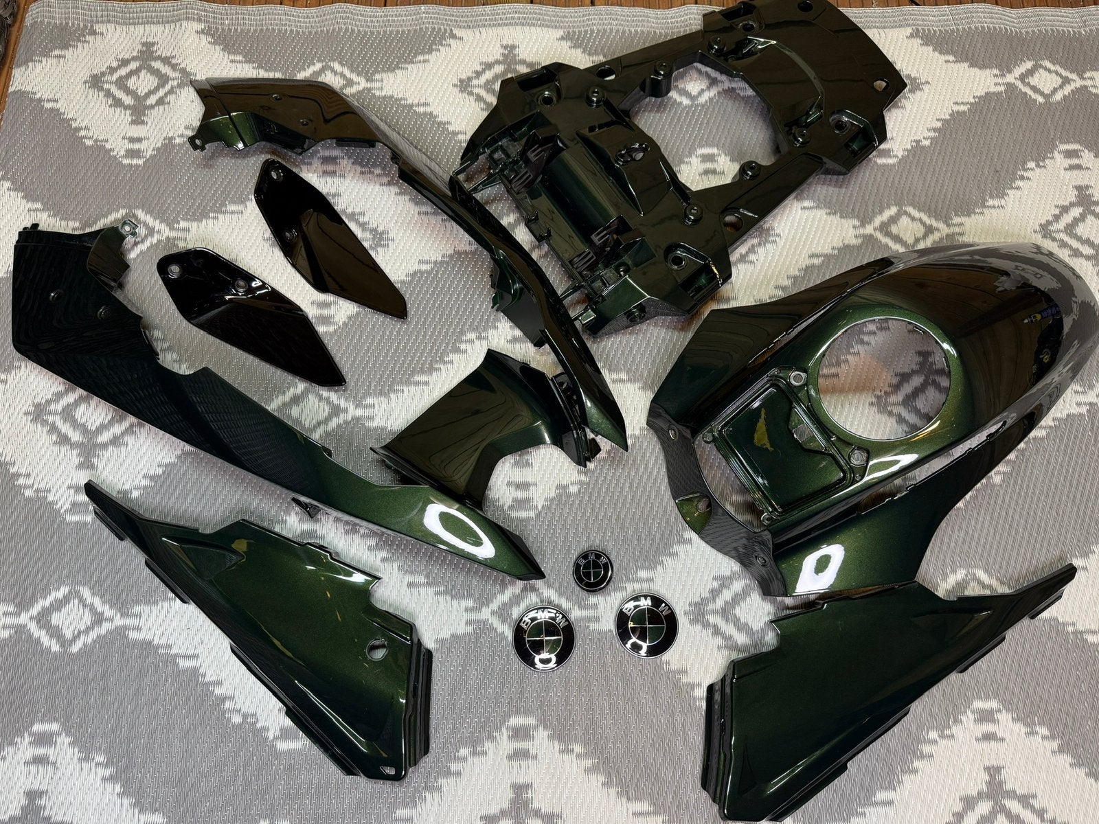 BMW R 1250 Kappenset gespoten San Remo Green, Ophalen of Verzenden