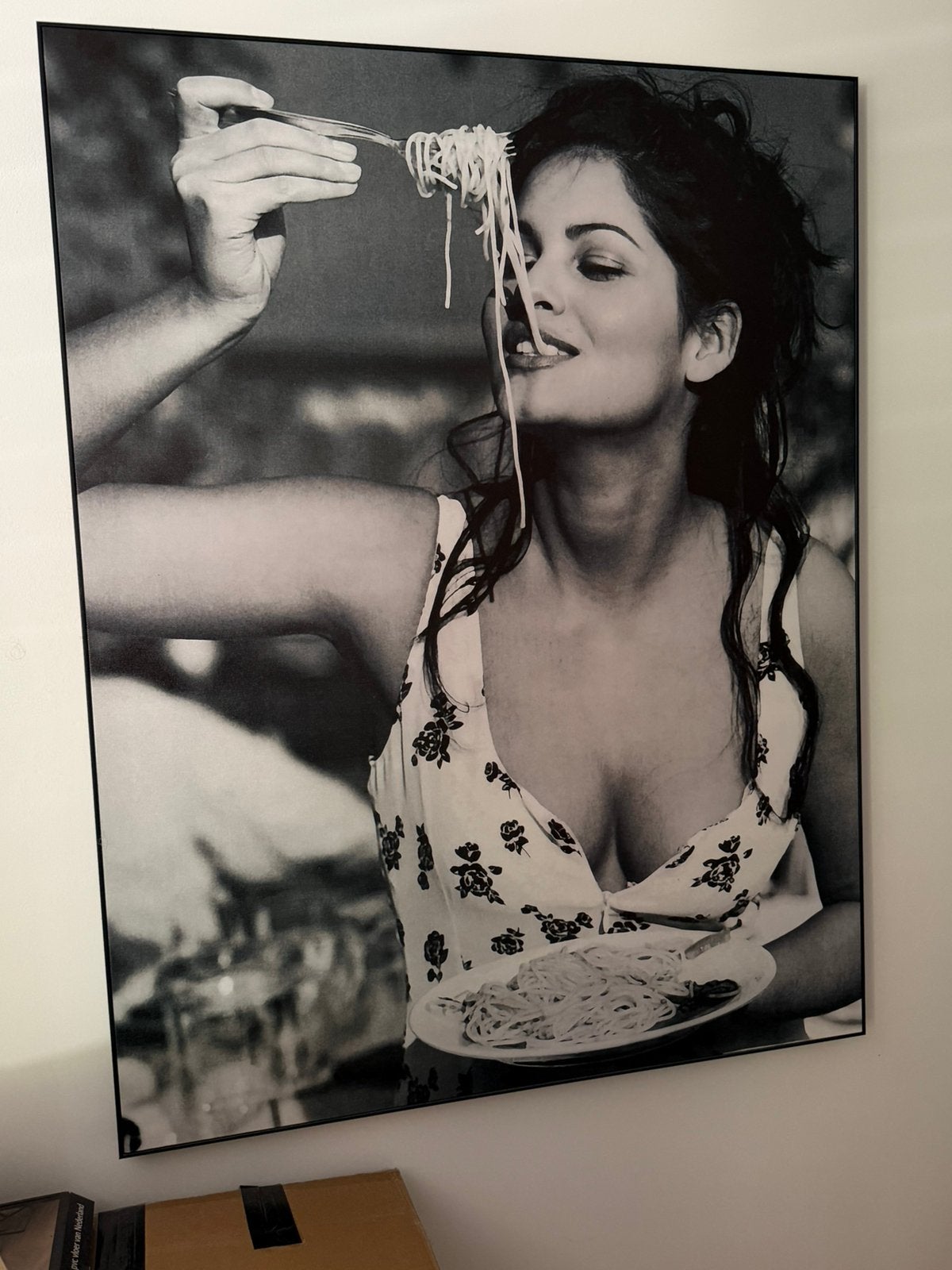 Canvas doek met foto, Huis en Inrichting, Ophalen, Gebruikt, Schilderij, 75 tot 100 cm