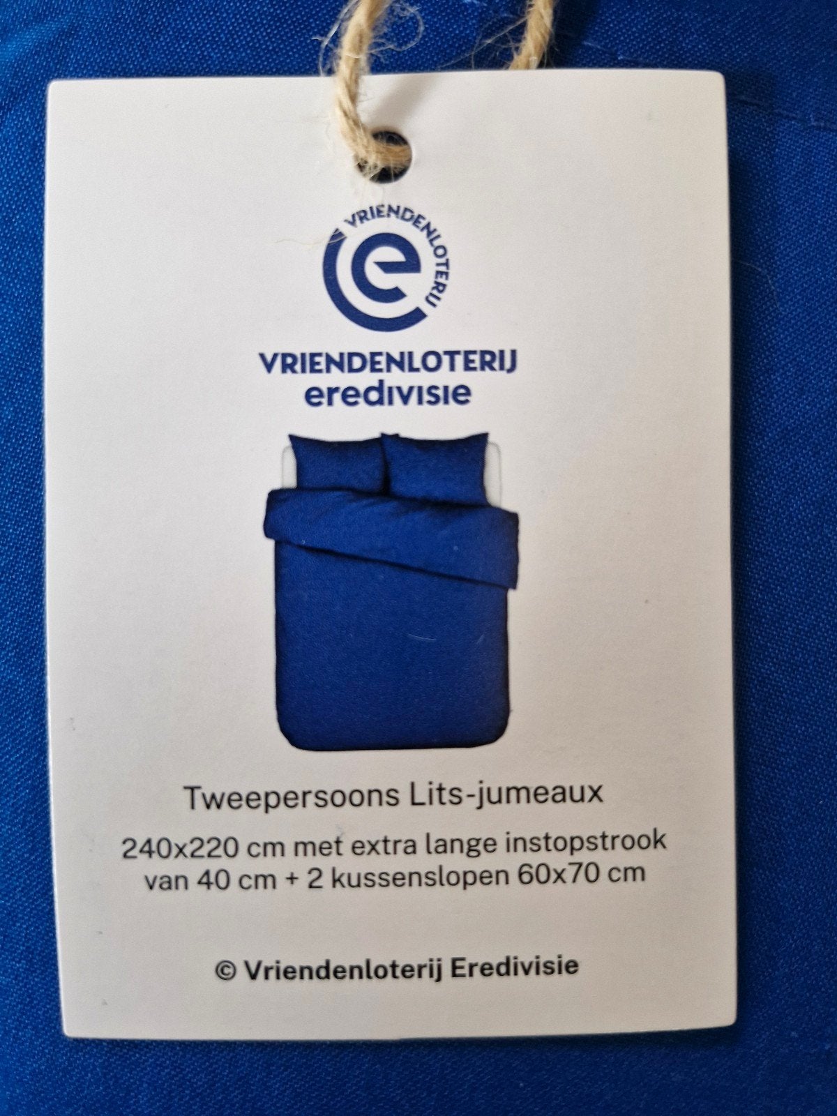 Dekbedovertrek Lits-jumeaux,  blauw, Dekbedovertrek, Katoen, Nieuw, Ophalen of Verzenden