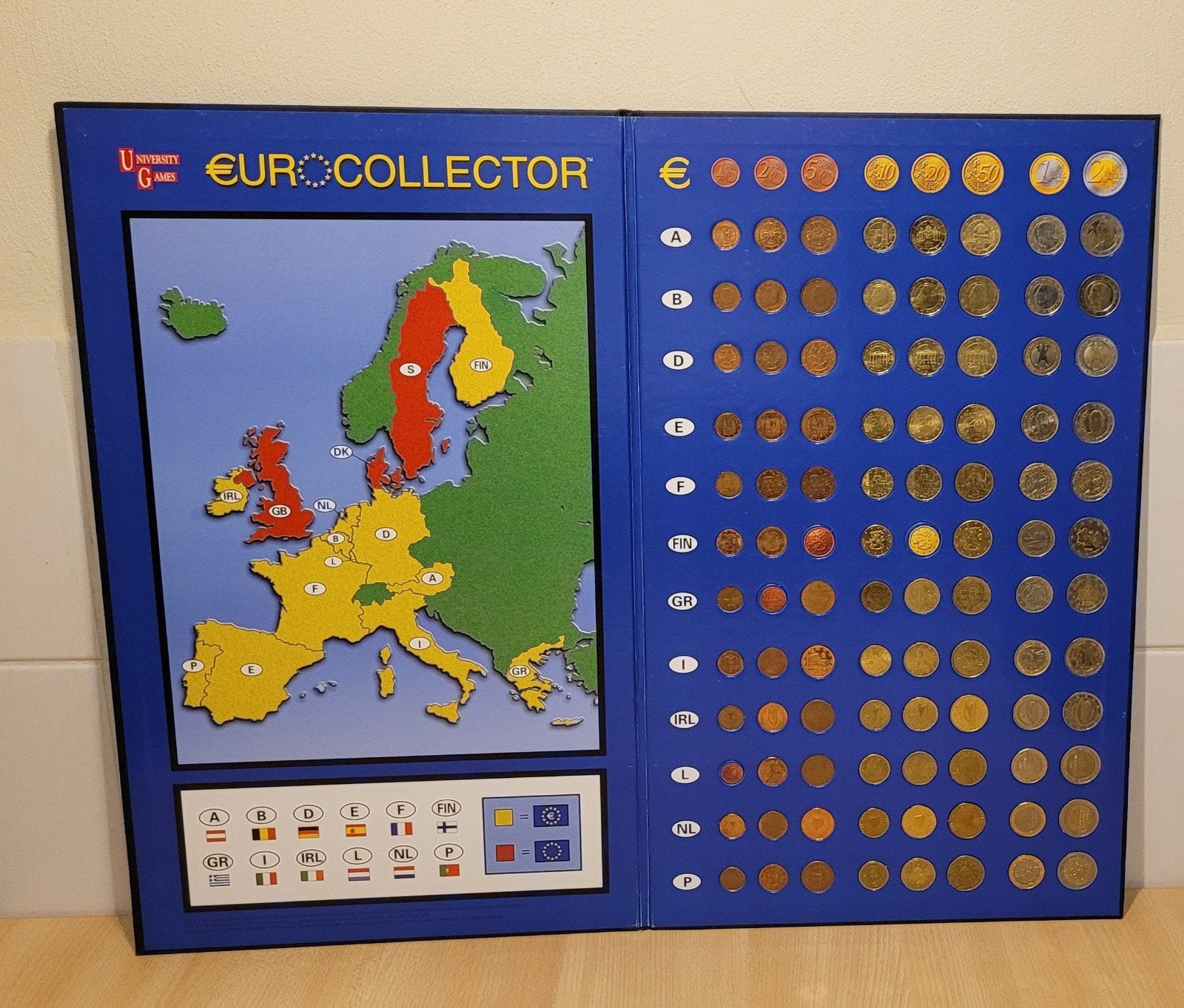 Euro Collector verzamelmap (eerste 12 eurolanden), Ophalen of Verzenden, Griekenland, Overige waardes