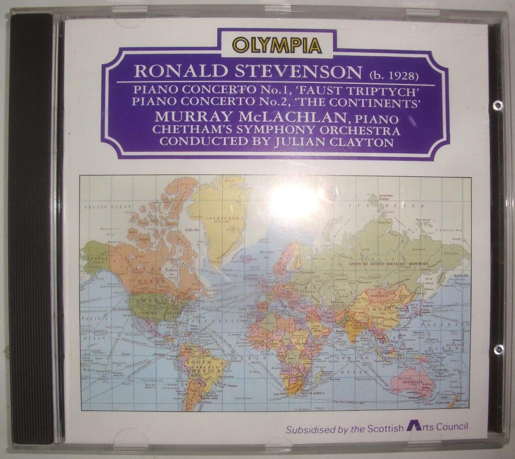 CD Ronald Stevenson Piano Concerto's 1 en 2 Faust Triptych e, Ophalen of Verzenden, Modernisme tot heden, Zo goed als nieuw, Orkest of Ballet