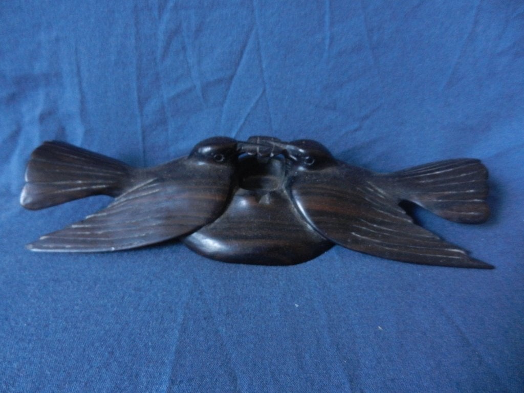 Coromandel sculptuur Twee vogels Indonesie Bali b. 22,2 cm., Antiek en Kunst, Houtsnijwerk, Ophalen of Verzenden, Handgemaakt