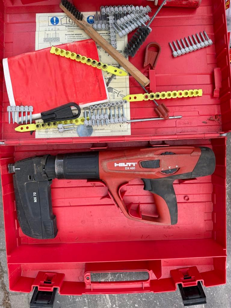 Hilti DX 460 Schiethamer met accessoires, Ophalen, Gebruikt