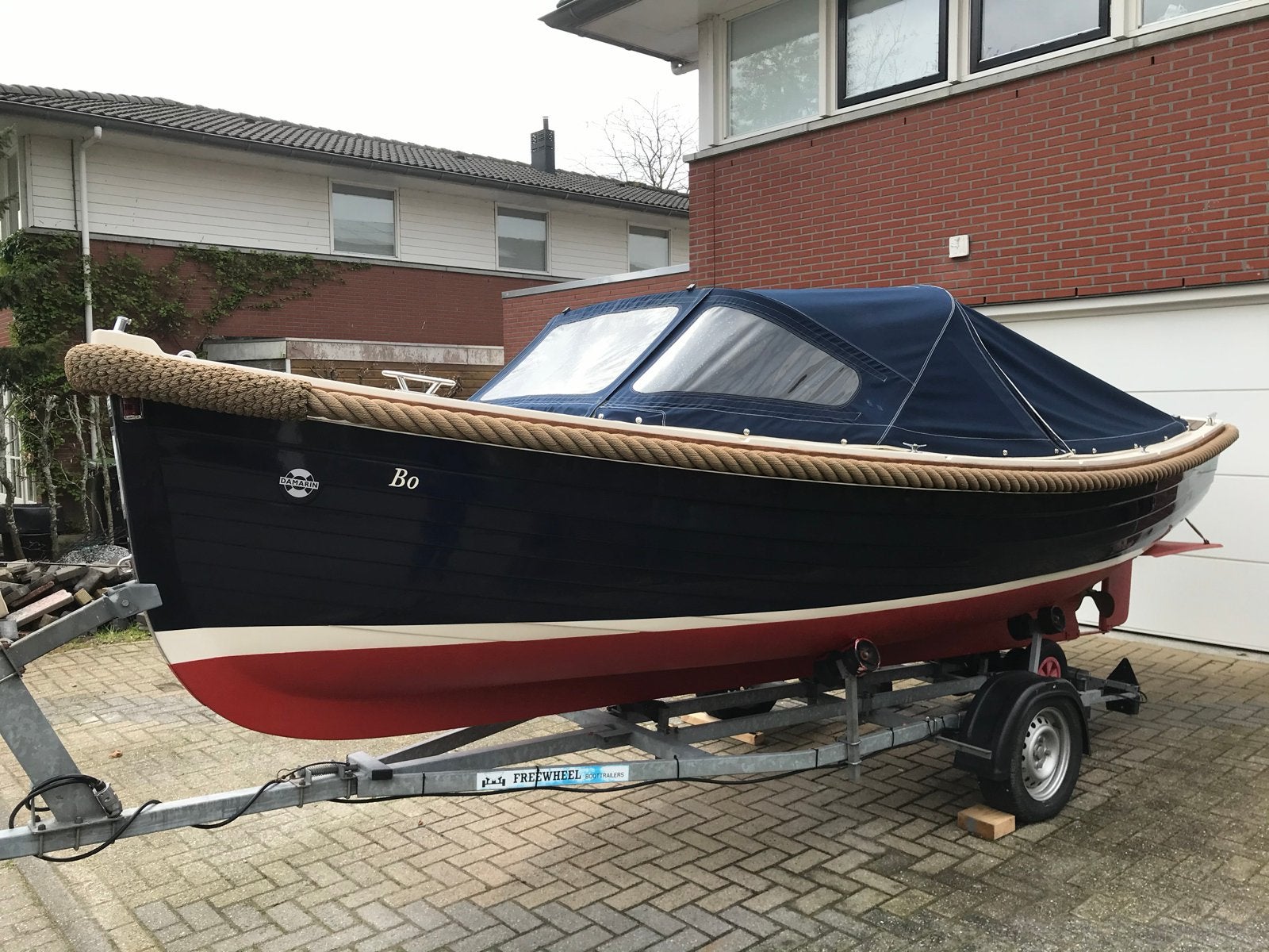 Sloep, Damarin 580 met Vetus 3 cilinder Diesel Motor, Watersport en Boten, Ophalen, Overige merken, Gebruikt, Afdekzeil