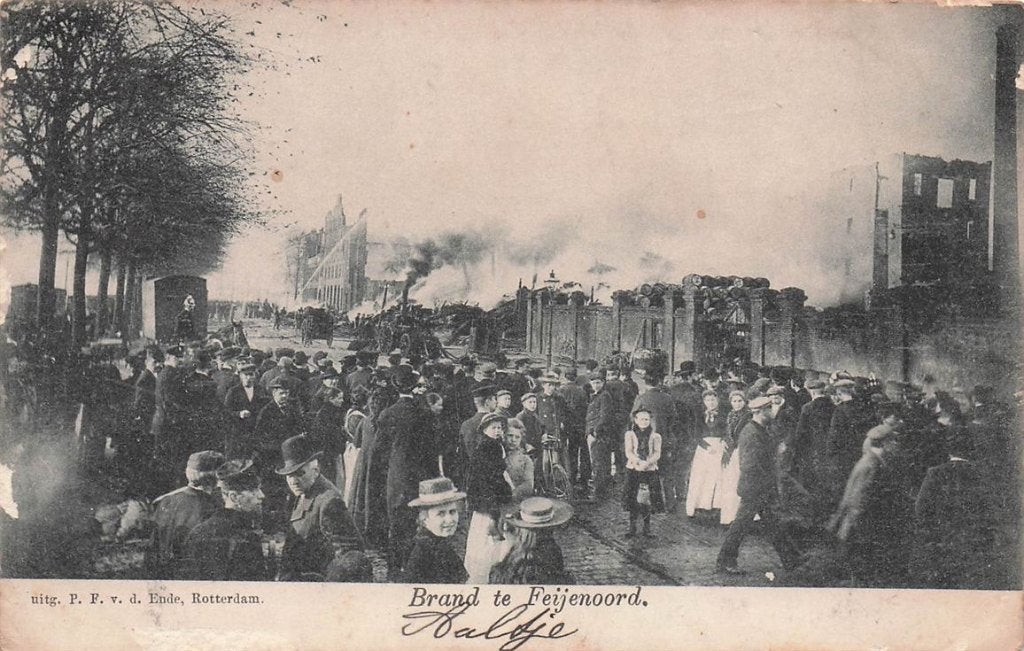 703-065-055 Rotterdam Brand te Feijenoord, Verzamelen, Verzenden, Voor 1920, Zuid-Holland