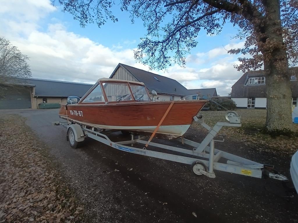 Prachtige Nederlandse sloep/speedboot met 25 pk motor, Ophalen of Verzenden, Zo goed als nieuw, Minder dan 70 pk, Hout