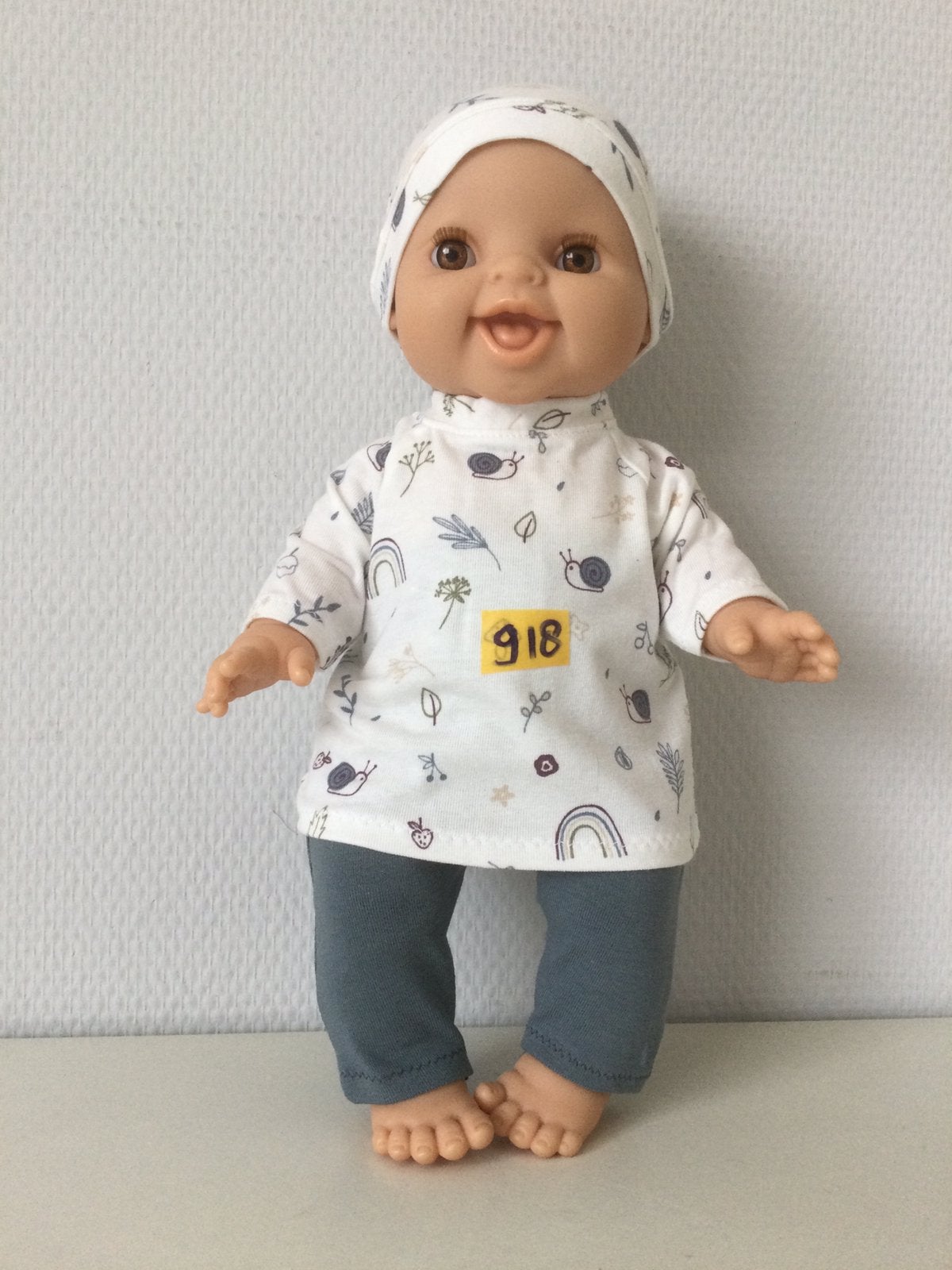 Nr 918 poppenkleertjes babypop 34 cm Reina Paola pop 34 cm, Ophalen of Verzenden, Nieuw, Babypop