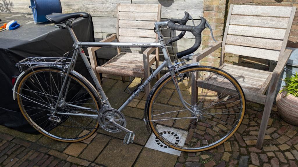 Vintage racefiets met bagagedrager - Goede staat, Fietsen en Brommers, Fietsen | Racefietsen, 28 inch, Gebruikt, 53 tot 57 cm