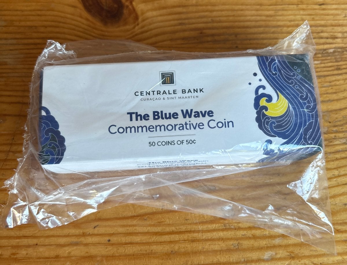 Complete rol, The Blue Wave Commemorative Coin Curacao, Postzegels en Munten, Munten | Nederland, Ophalen of Verzenden, Setje