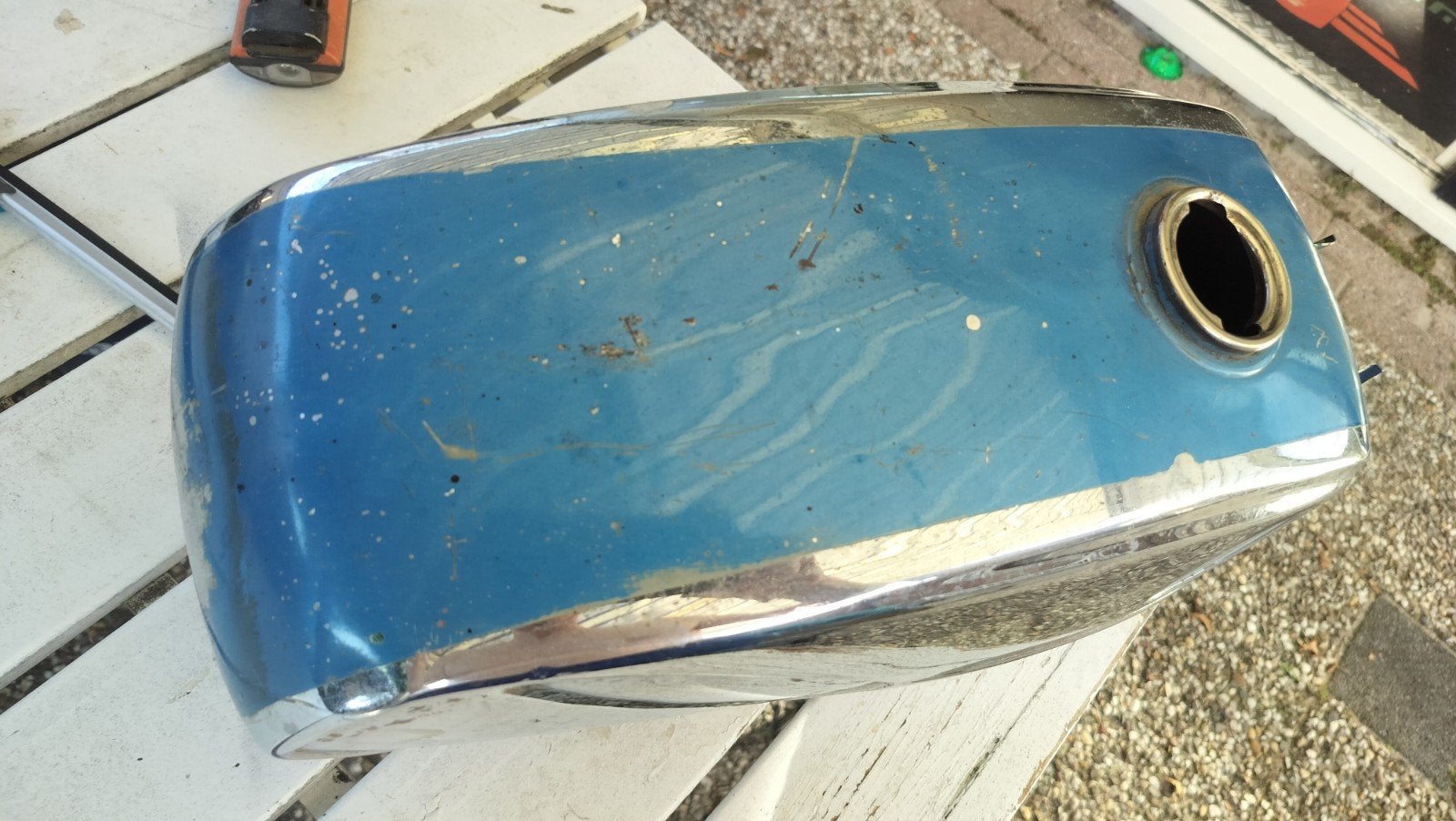 benzine tank Zündapp 517-05, Fietsen en Brommers, Brommeronderdelen | Zundapp, Ophalen of Verzenden, Gebruikt, Tank