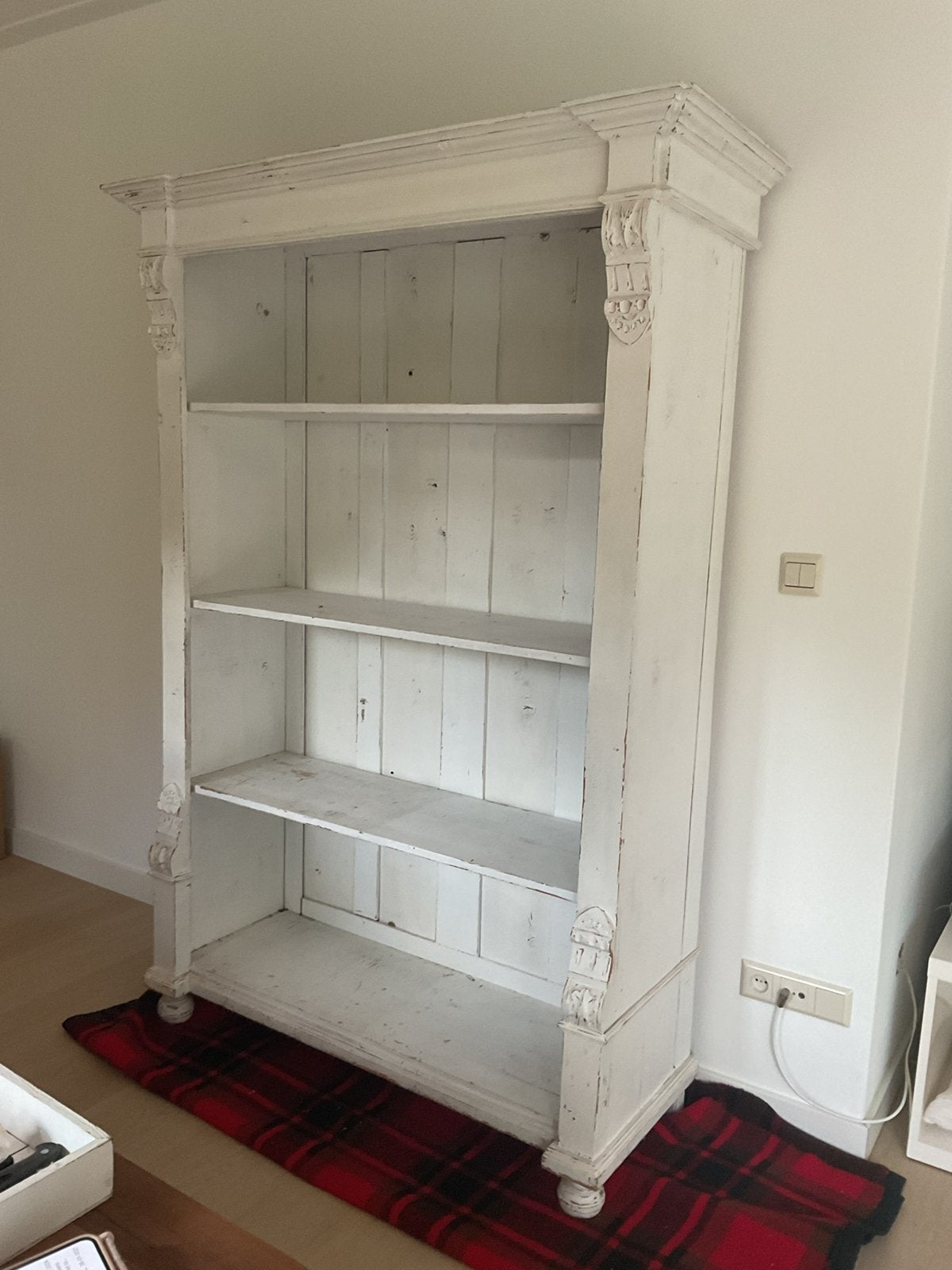 Brocante / vintage kast  wit, Ophalen of Verzenden, Zo goed als nieuw, 25 tot 50 cm, Minder dan 100 cm