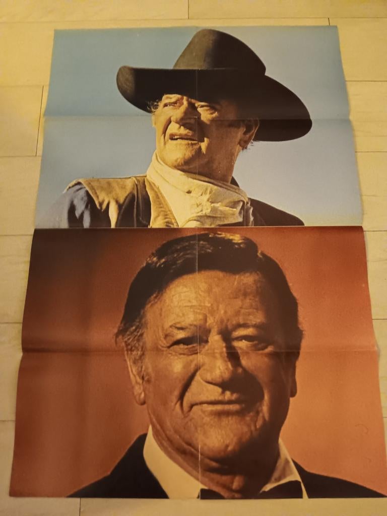 John wayne western poster vintage retro, Ophalen of Verzenden