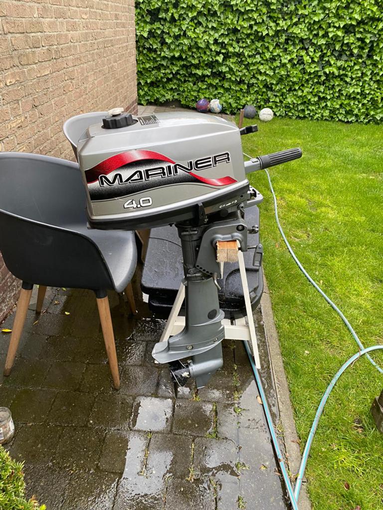 Mariner 4.0 pk 2-takt kortstaart buitenboordmotor, Ophalen, Zo goed als nieuw