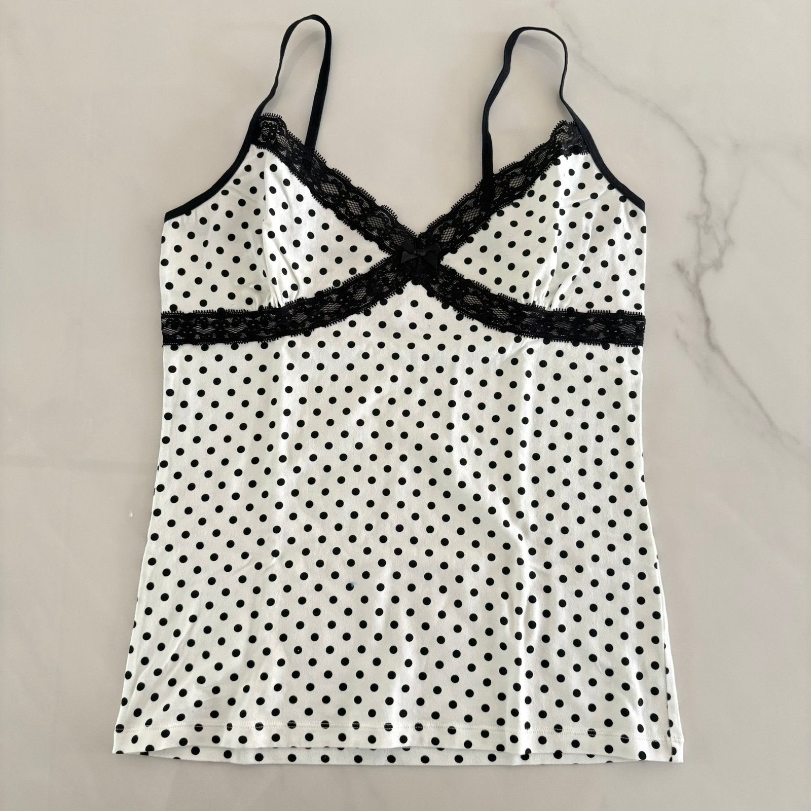 Hunkemöller | Polka dot top, maat: L, Ophalen of Verzenden, Maat 42/44 (L), Wit, Zonder mouw