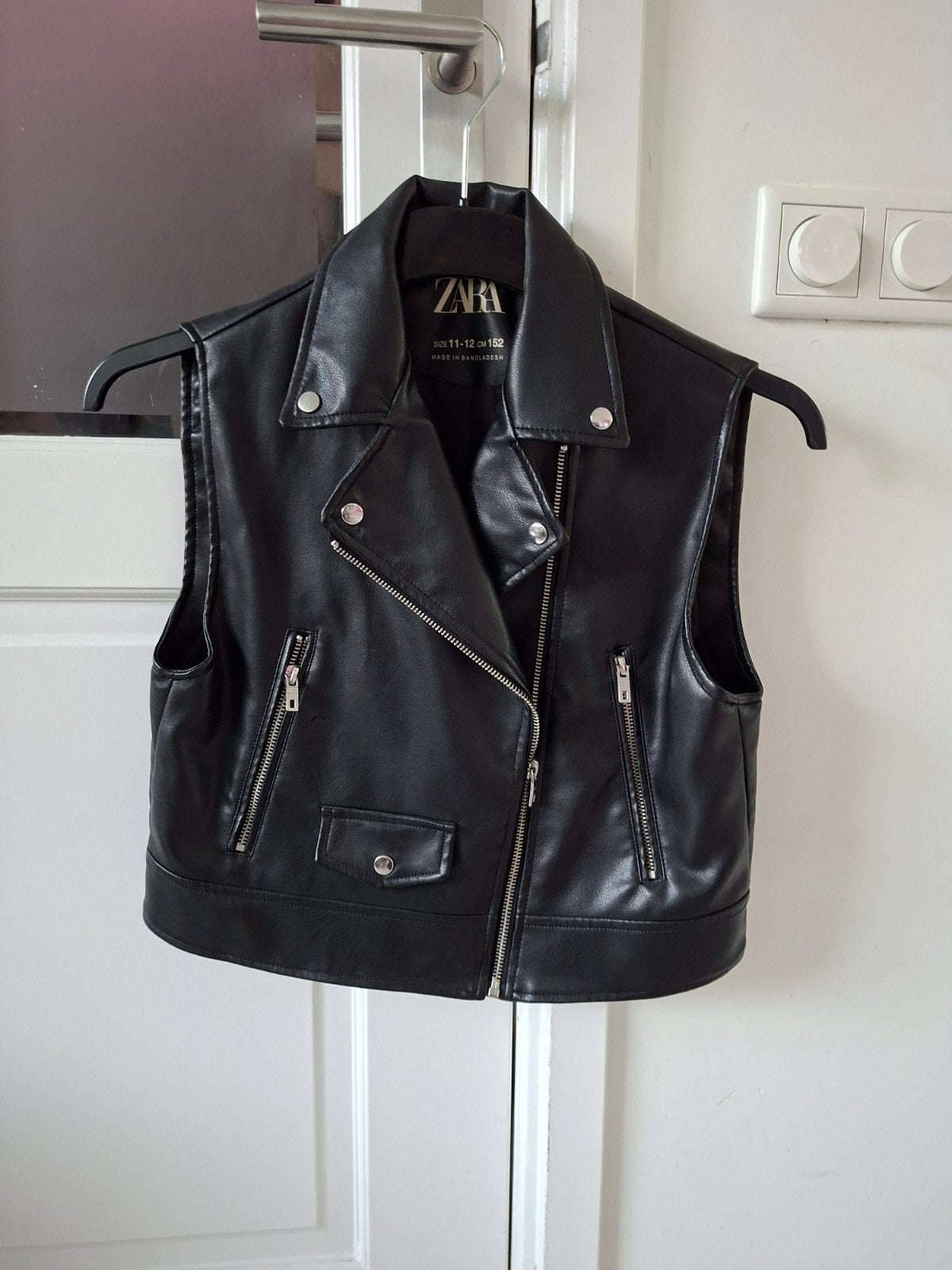Bodywarmer biker maat 152 ZARA, Meisje, Ophalen of Verzenden, Zo goed als nieuw, Jas